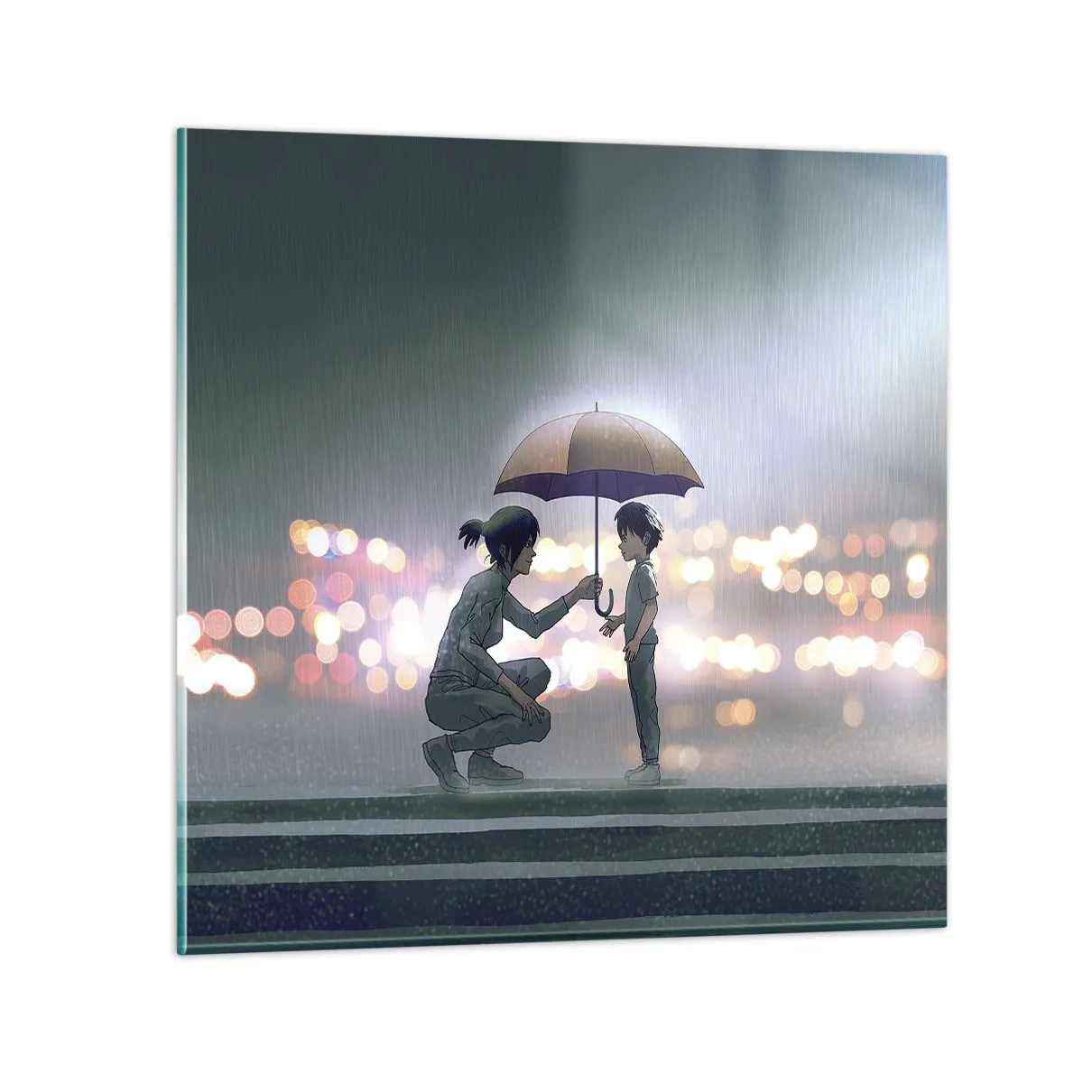 Quadro em vidro - Está tudo bem agora - 70x70 cm