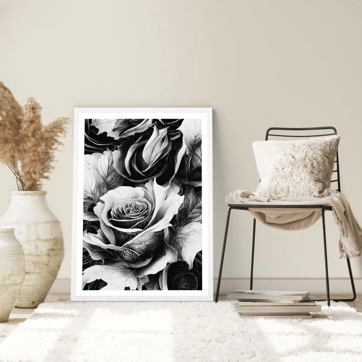 Pôster em moldura branca - Sempre uma rainha - 50x70 cm