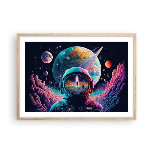 Pôster com moldura de carvalho claro - Os filósofos não sonharam com isso - 70x50 cm