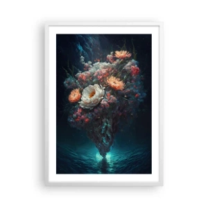 Pôster em moldura branca - Um estranho jardim - 50x70 cm