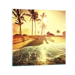 Quadro em vidro - Califórnia à tarde - 60x60 cm