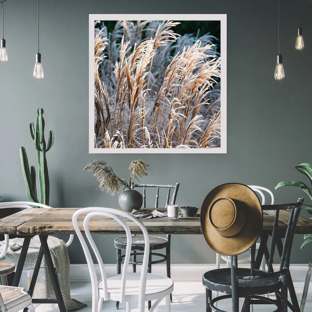 Pôster - Decorado com a geada - 40x40 cm