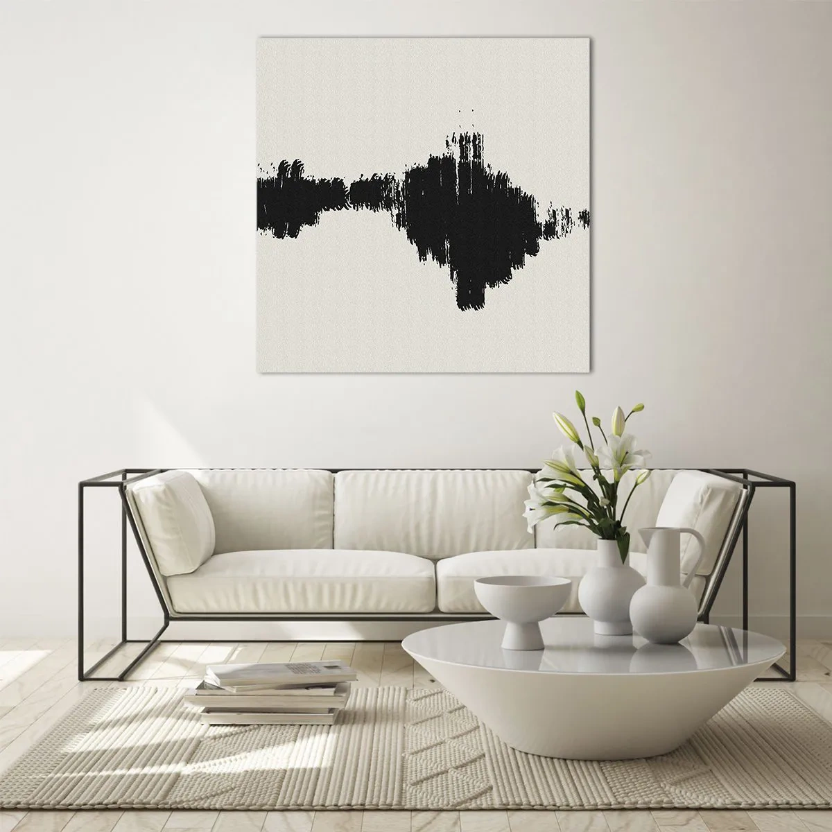 Quadro em vidro - Vibrações da imaginação - 30x30 cm