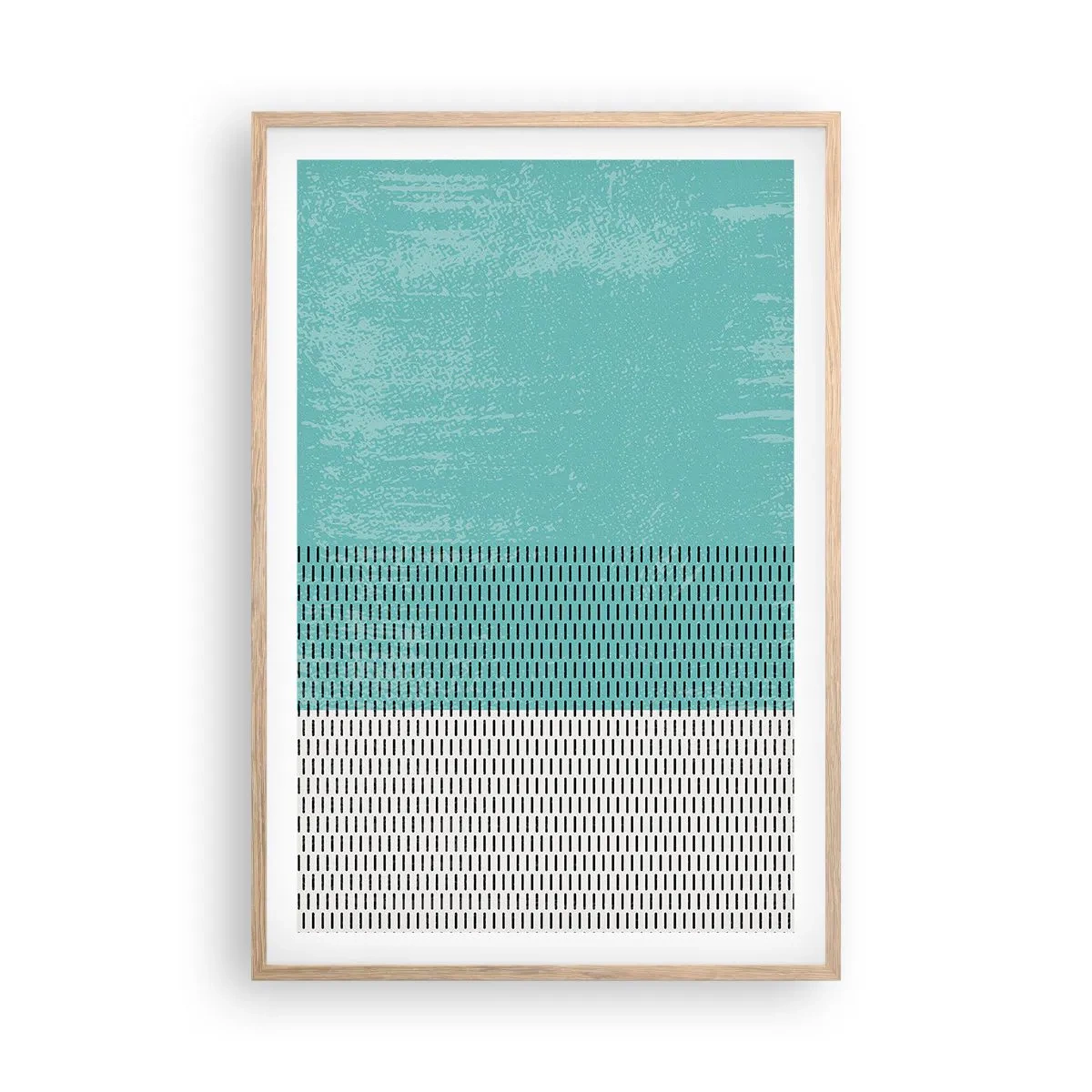 Pôster com moldura de carvalho claro - Composição equilibrada - 61x91 cm