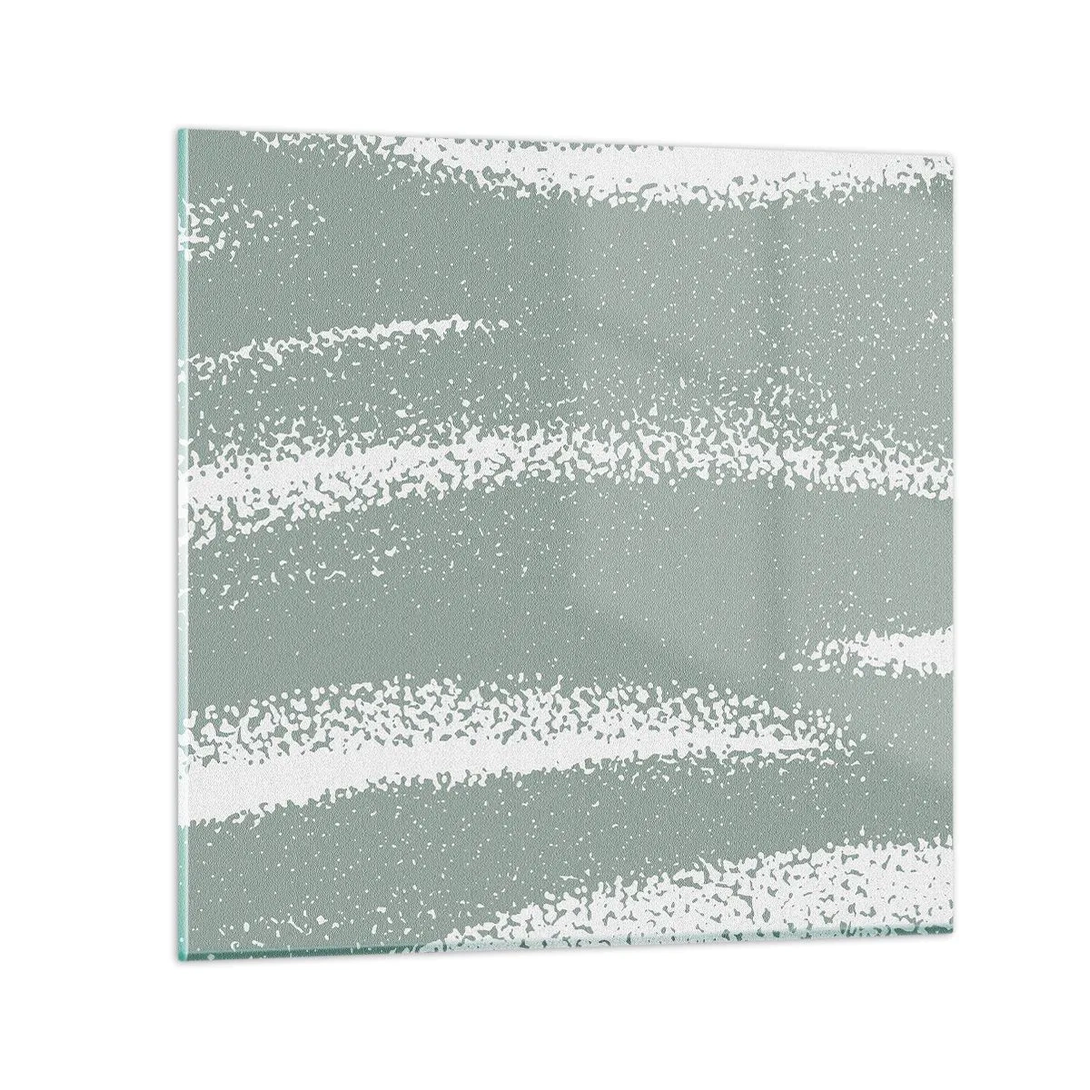 Quadro em vidro - Abstração em um clima de inverno - 50x50 cm