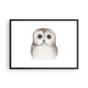 Pôster com moldura preta - Olhe-me nos olhos - 70x50 cm