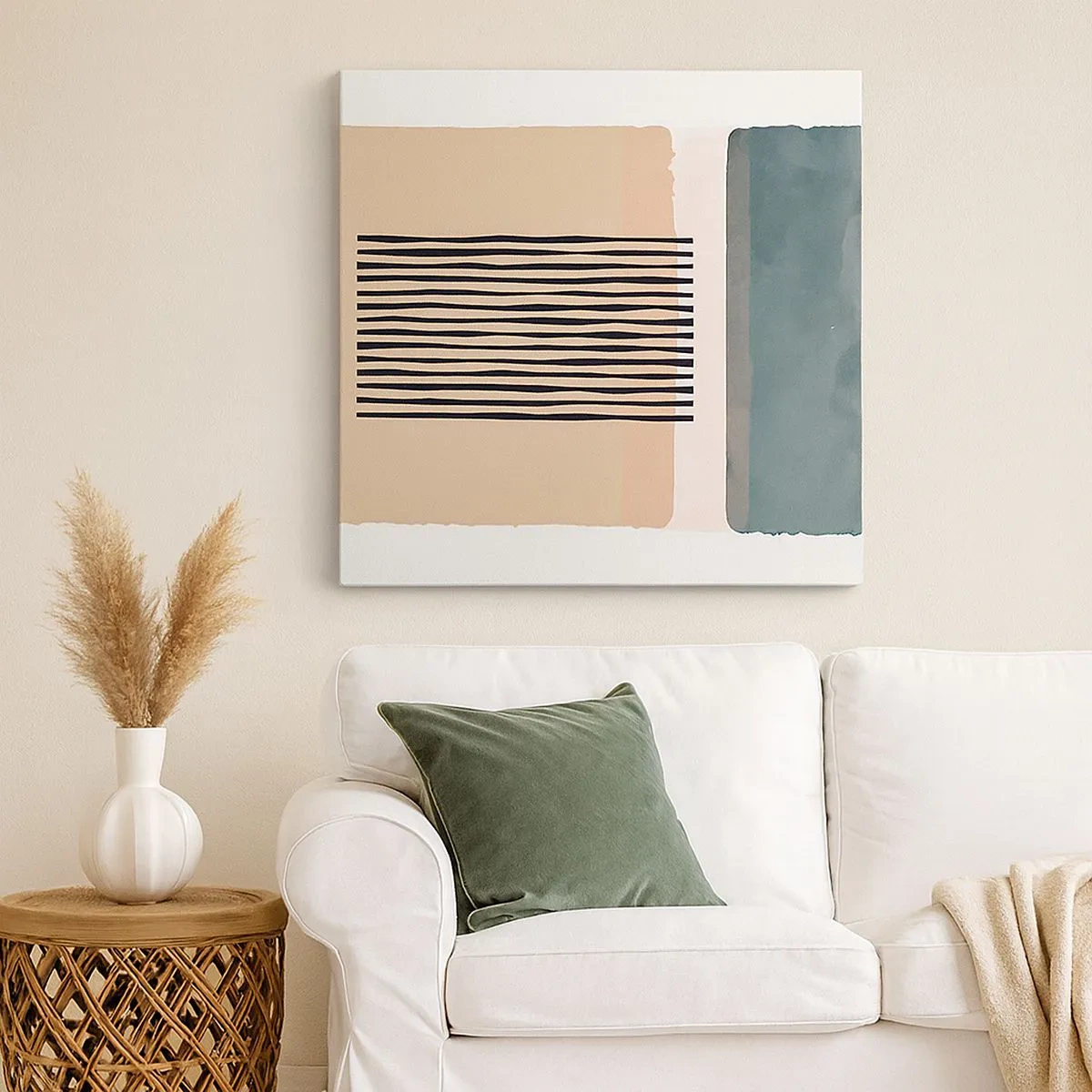 Quadro em tela - Está tudo bem - 30x30 cm