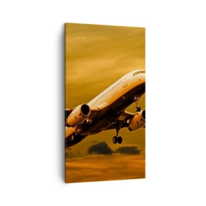 Quadro em tela - Voo em direção ao sol - 45x80 cm