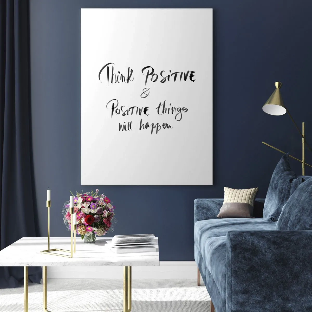 Quadro em vidro - Como viver? - 70x100 cm