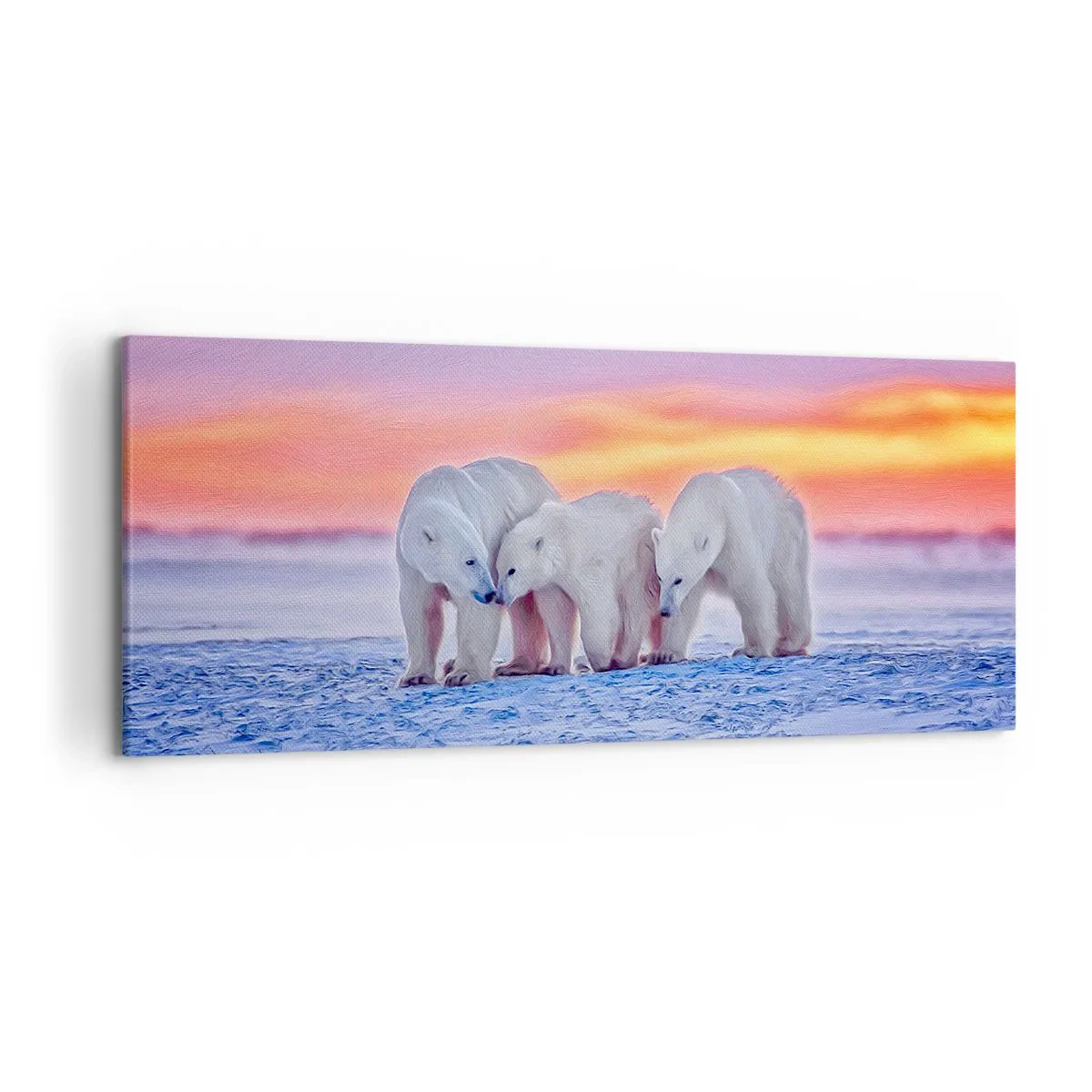 Quadro em tela - Tudo o que precisa é de aconchego familiar - 120x50 cm