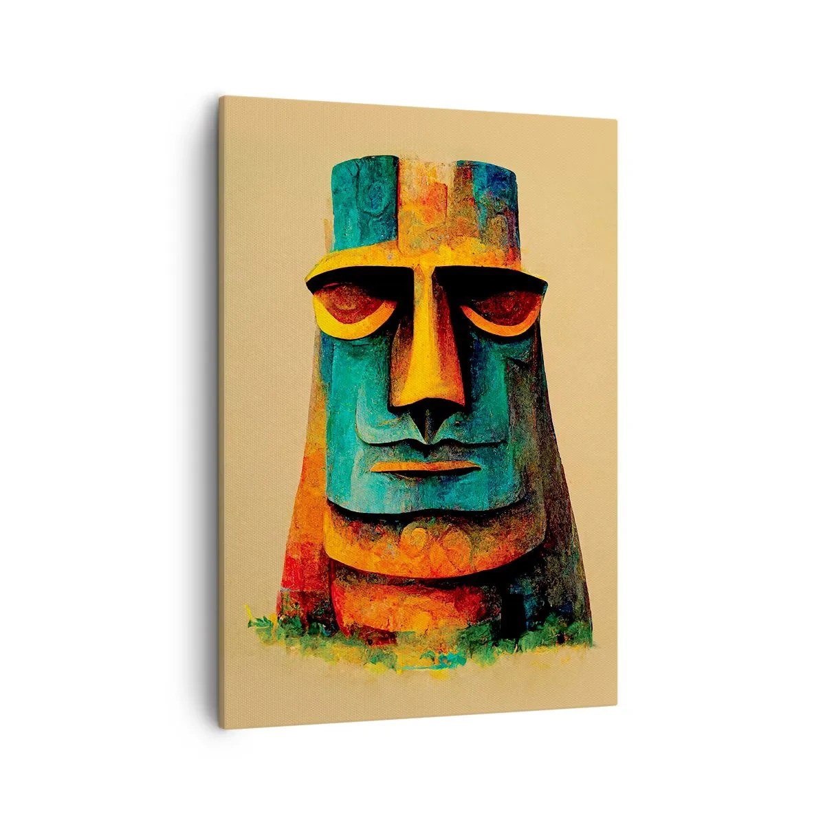Quadro em tela - Escultórico e simpático - 50x70 cm