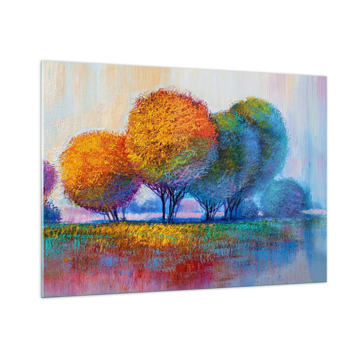 Quadro em vidro - Um amontoado de cores lascivas - 100x70 cm