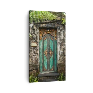 Quadro em tela - Portas para um mundo exótico - 45x80 cm
