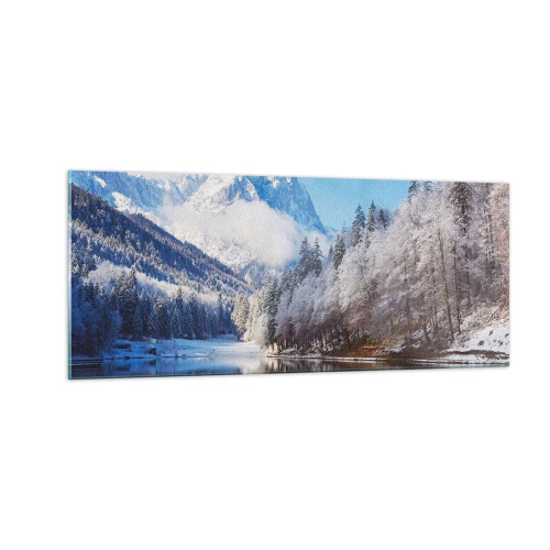 Quadro em vidro - Guarda de neve - 100x40 cm