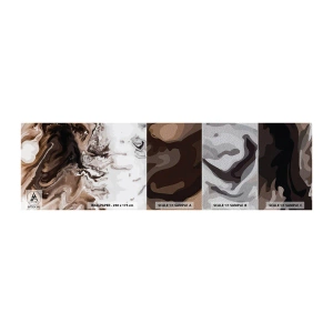 Amostra de papel de parede Premium Sand - Contraste de cores - Abstração, Pedaço, Padrão Moderno - 100x30 cm