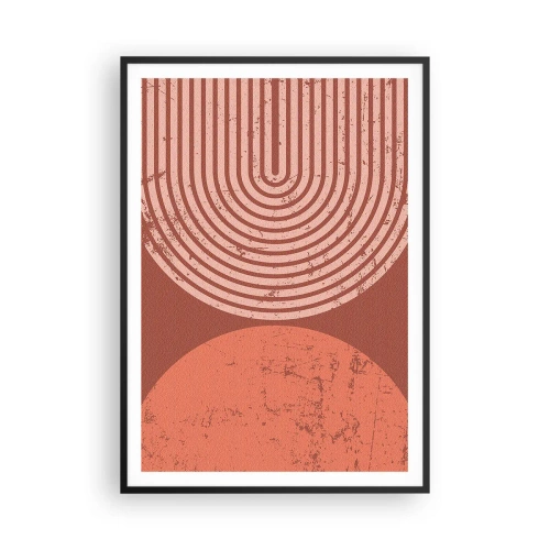 Pôster com moldura preta - Relacionamento próximo - 70x100 cm