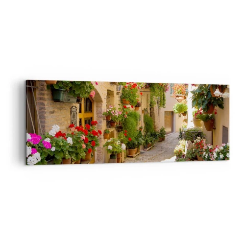 Quadro em tela - Nas flores do dilúvio - 140x50 cm
