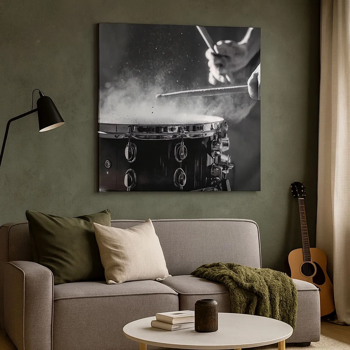 Quadro em tela - Pulso da música - 30x30 cm