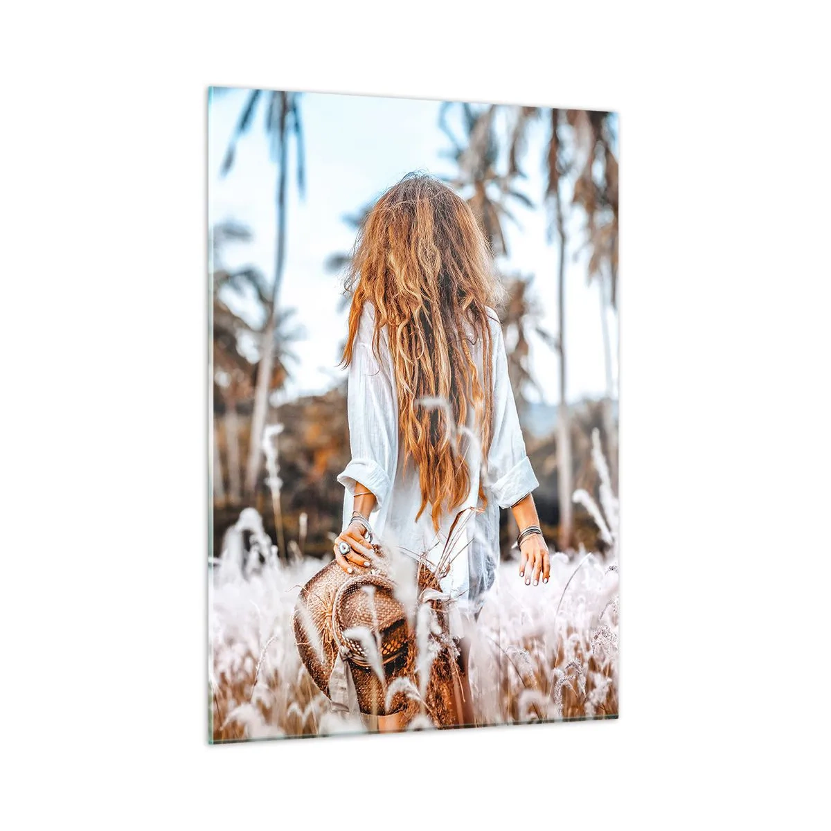 Quadro em vidro - Nascida da maciez da relva - 50x70 cm