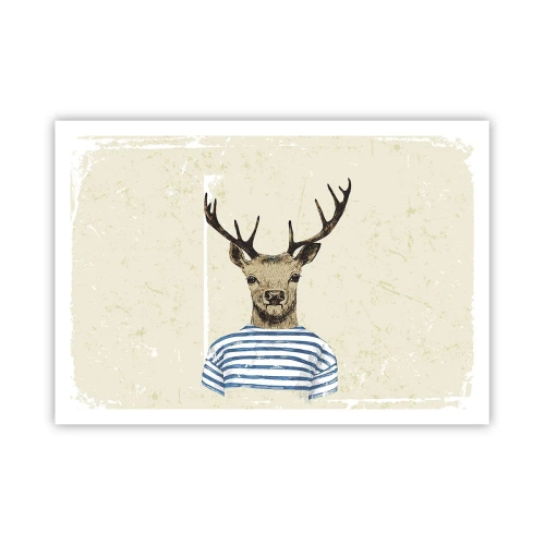 Pôster - Porque eu gosto de camisas listradas! - 100x70 cm