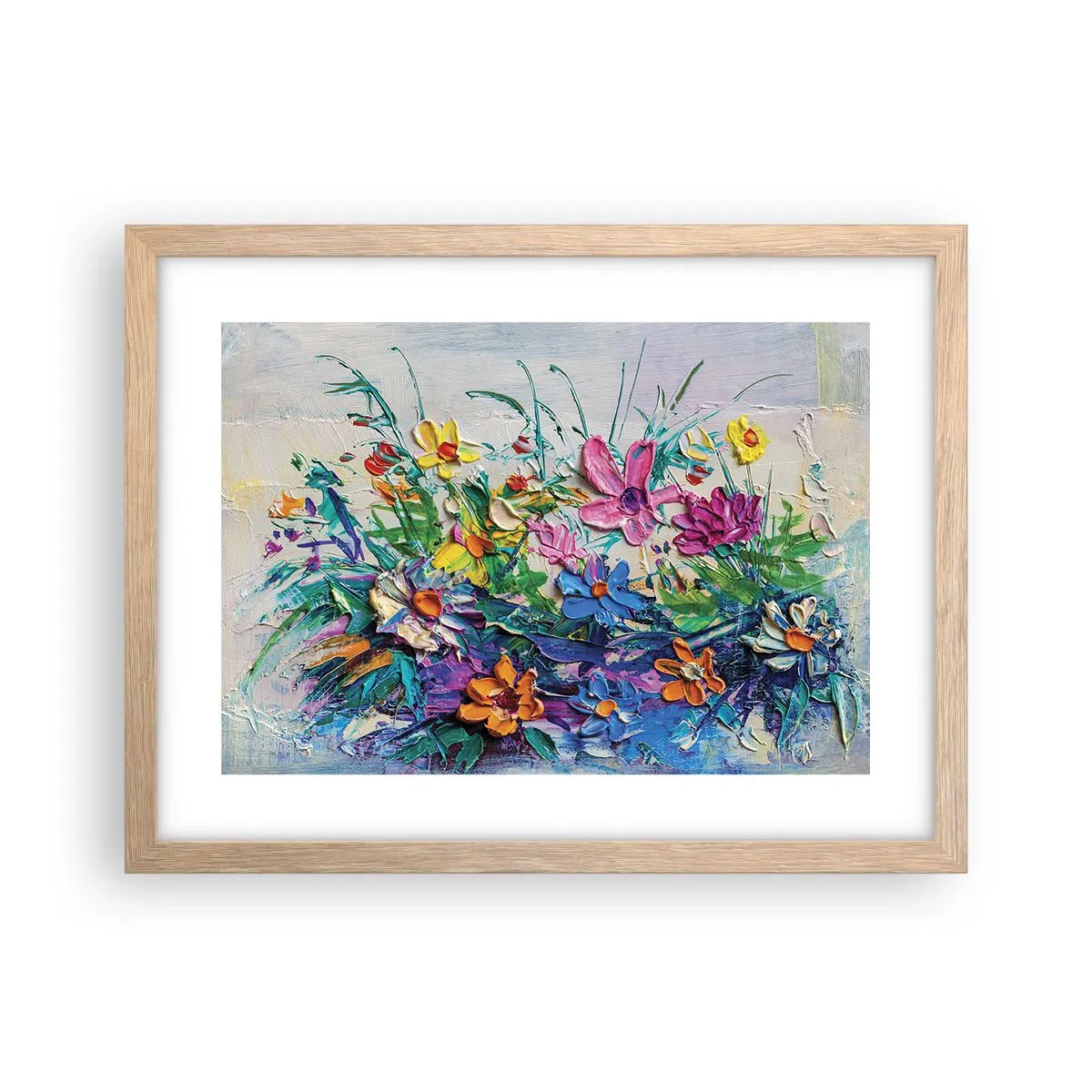 Pôster com moldura de carvalho claro - Não é de todo natureza morta - 40x30 cm