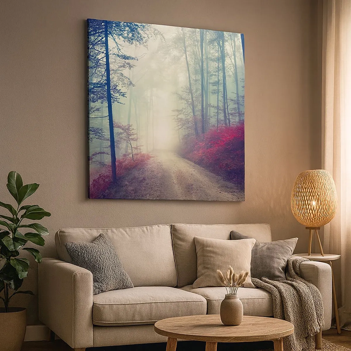 Quadro em tela - Como é bom acordar cedo - 30x30 cm