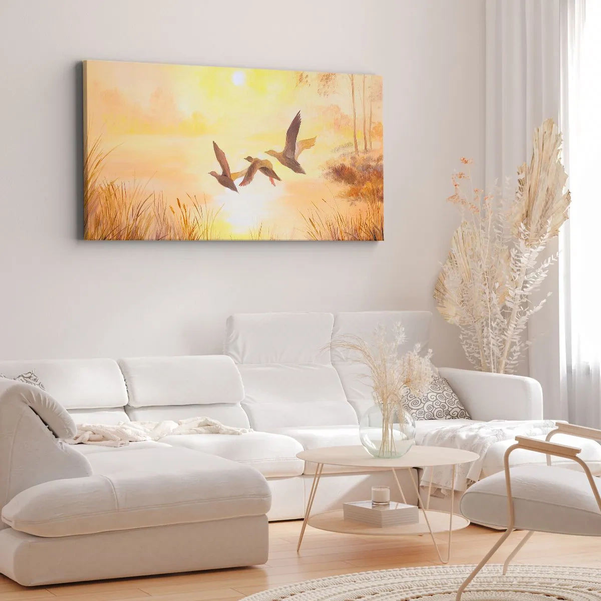 Quadro em tela - O início de uma longa viagem - 120x50 cm