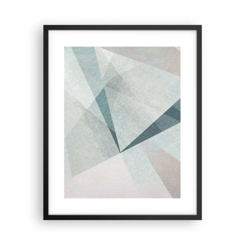 Pôster com moldura preta - Calmo, embora dinâmico - 40x50 cm