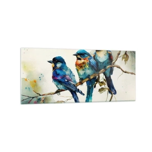 Quadro em vidro - Ele ficou ofendido? - 120x50 cm