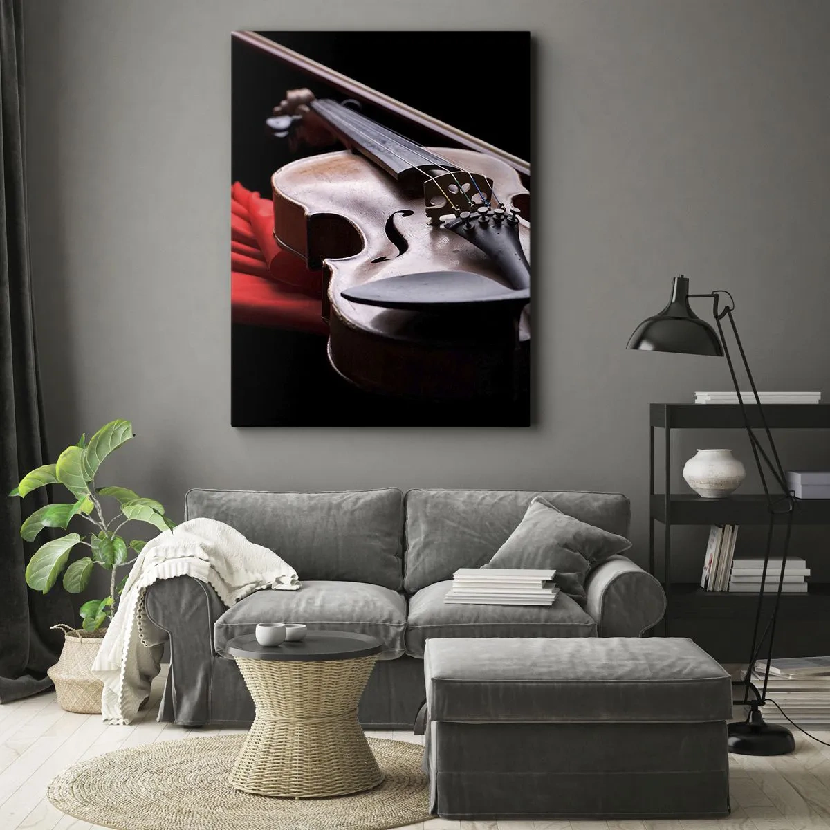 Quadro em tela - Música de sentimentos - 50x70 cm