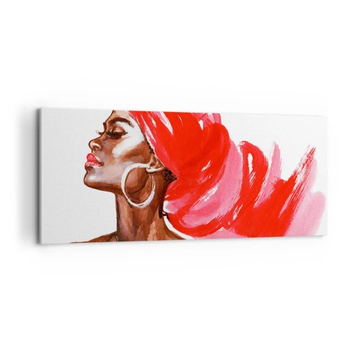 Quadro em tela - Há um vento que abre as narinas de um homem - 100x40 cm
