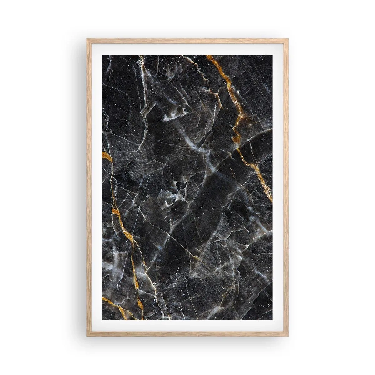 Pôster com moldura de carvalho claro - A vida interior da pedra - 61x91 cm