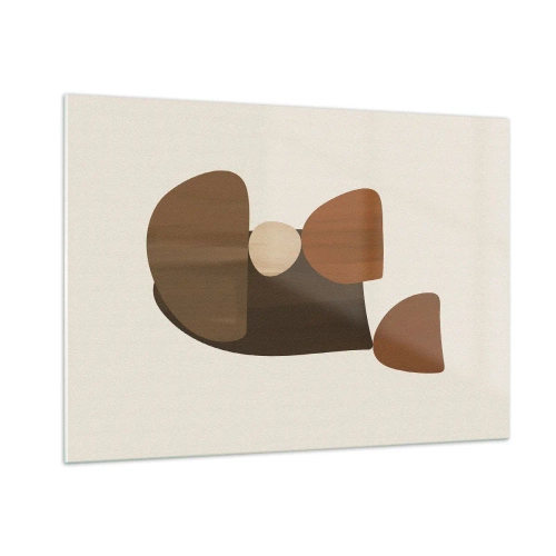 Quadro em vidro - Composição em bronze - 100x70 cm