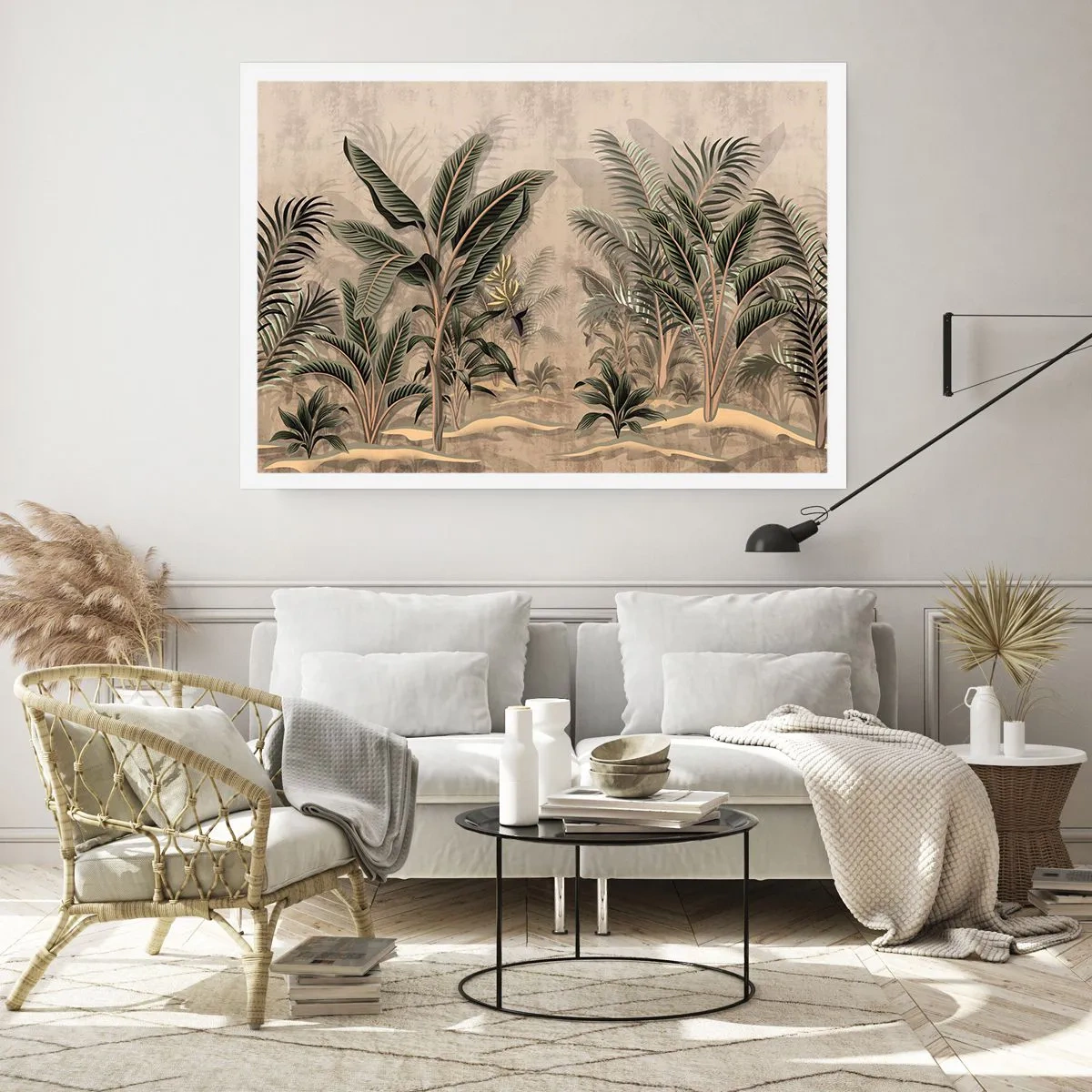 Pôster - Gravura em estilo colonial - 70x50 cm