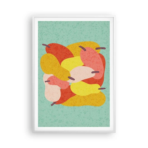 Pôster em moldura branca - Experimente o sol de verão - 70x100 cm