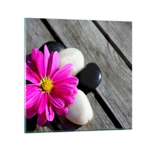 Quadro em vidro - Descanso no cais - 40x40 cm