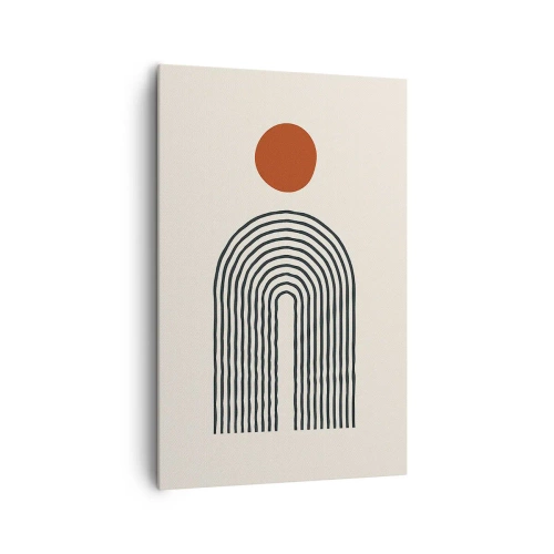 Quadro em tela - Magnetismo de formas e cores - 80x120 cm