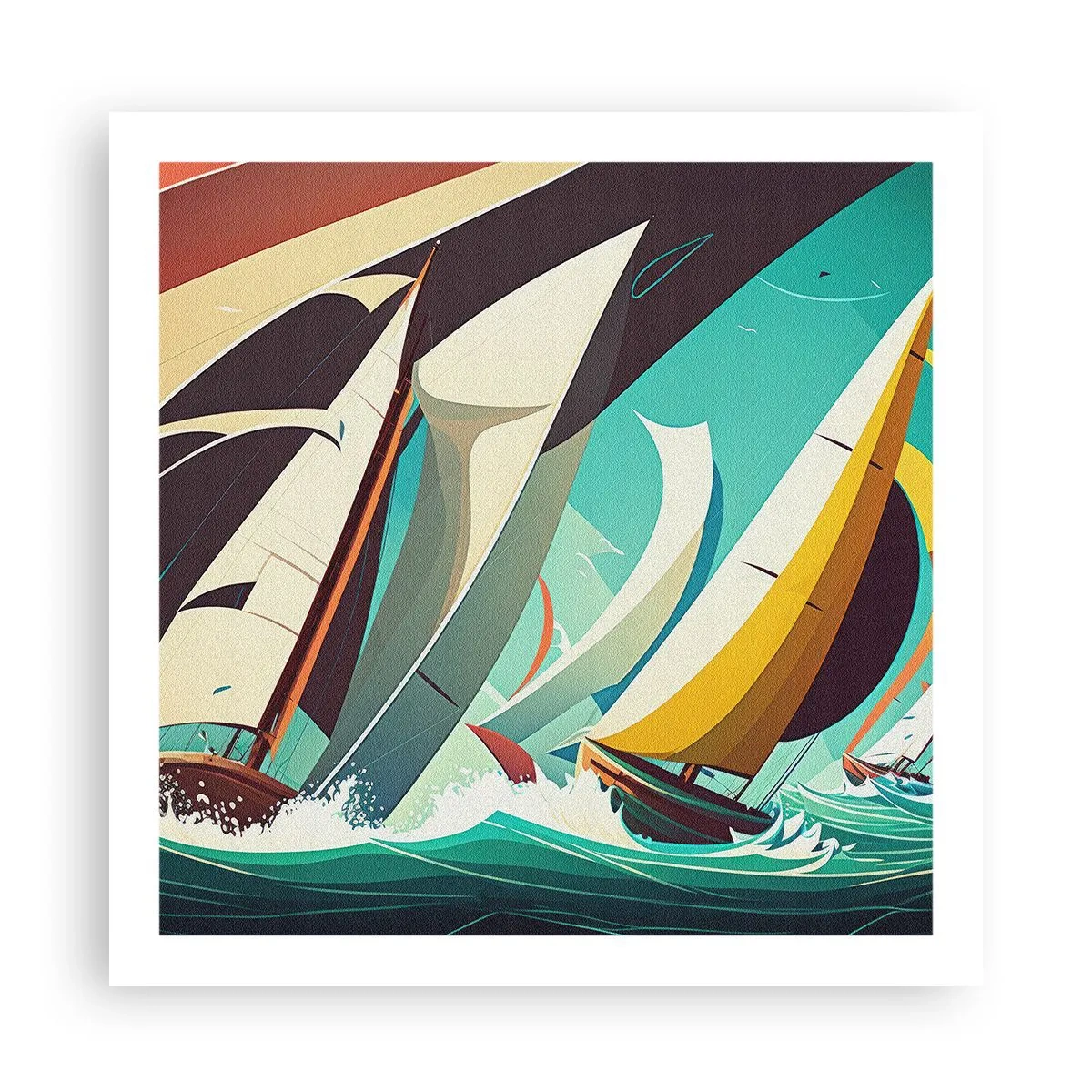 Pôster - Boa sorte com os elementos - 60x60 cm