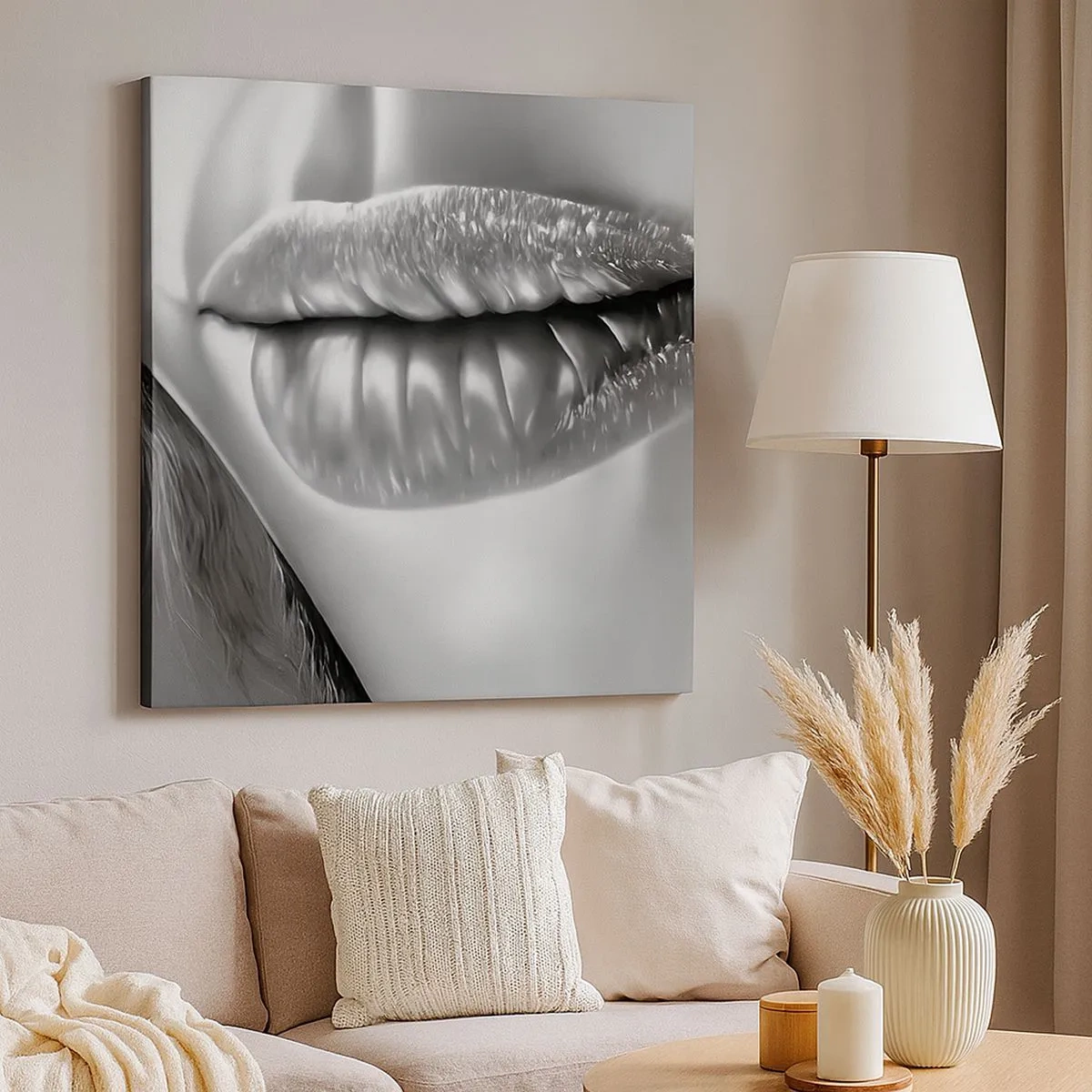 Quadro em tela - Eu sei o que está a pensar... - 30x30 cm