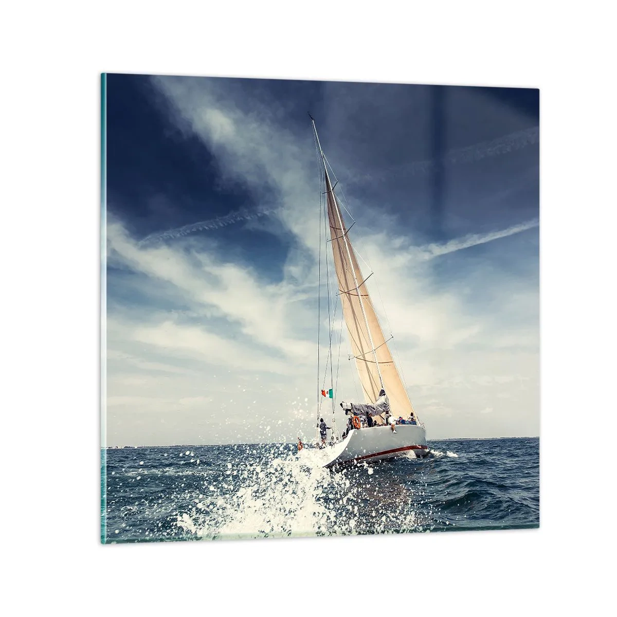 Quadro em vidro - Não nos alcançarão! - 40x40 cm