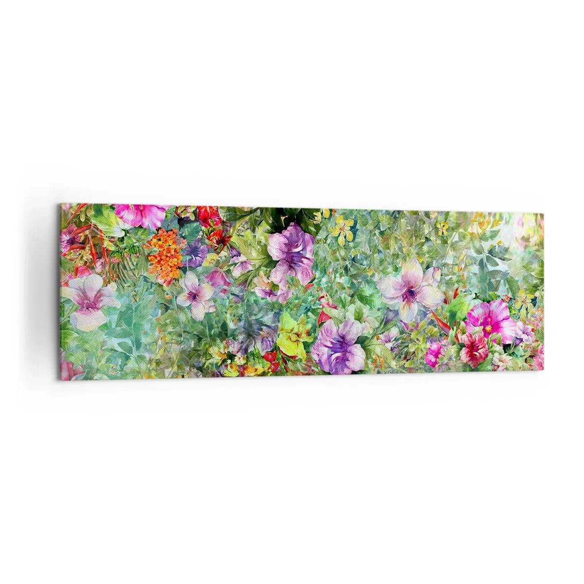Quadro em tela - Nas flores para a perdição - 160x50 cm