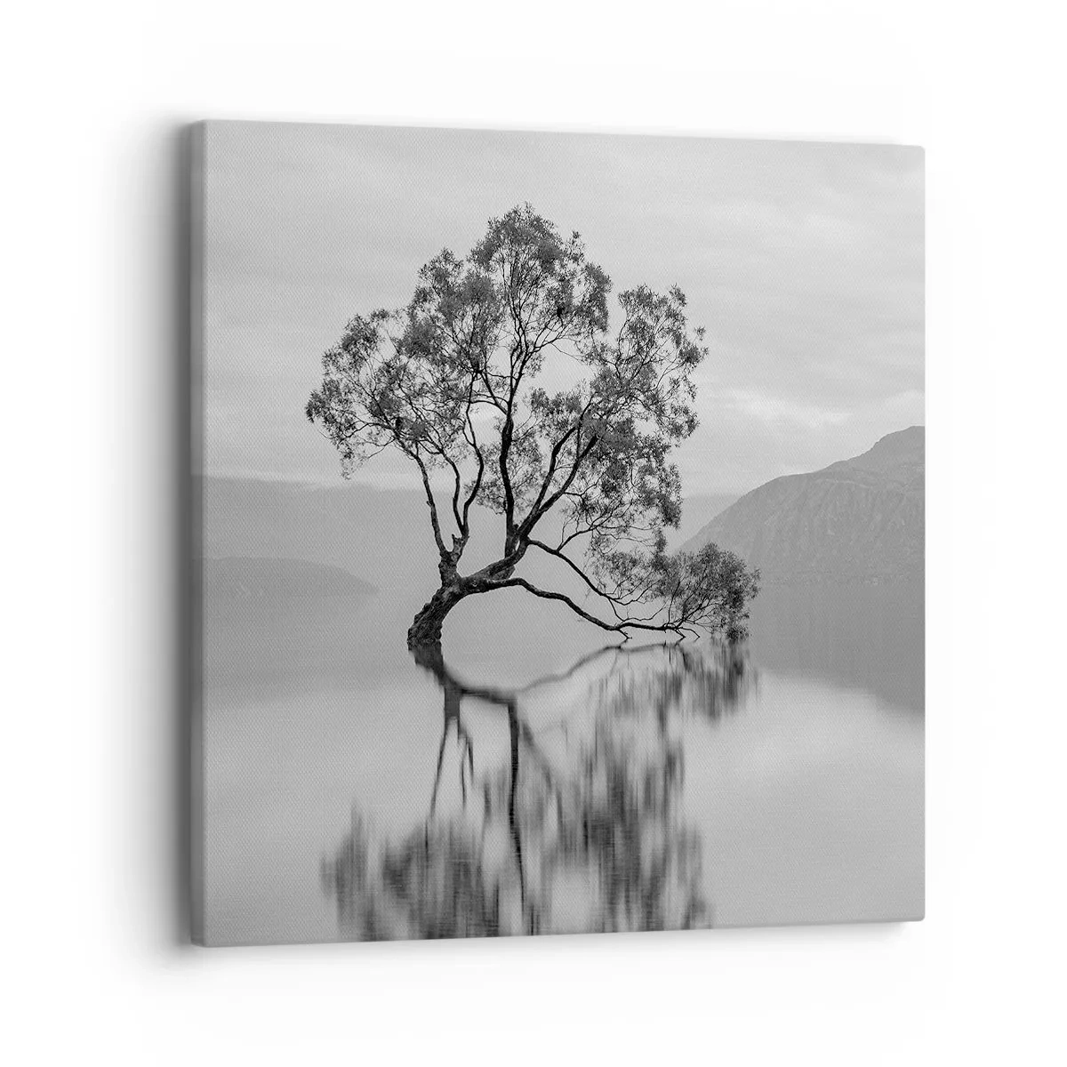 Quadro em tela - Existe um país assim - 40x40 cm