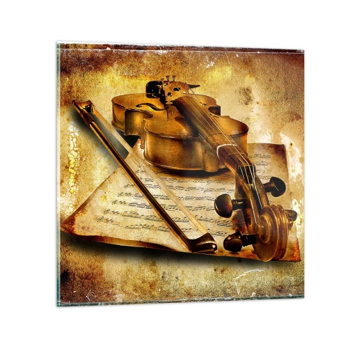 Quadro em vidro - Precisa-se de virtuoso - 30x30 cm