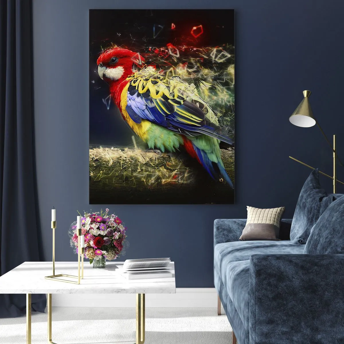 Quadro em vidro - O mensageiro do Brilho - 50x70 cm