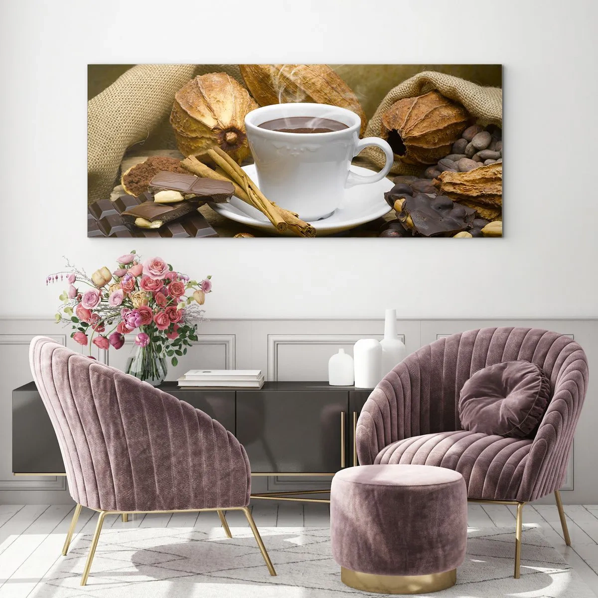 Quadro em vidro - Para os que procuram emoções - 90x30 cm