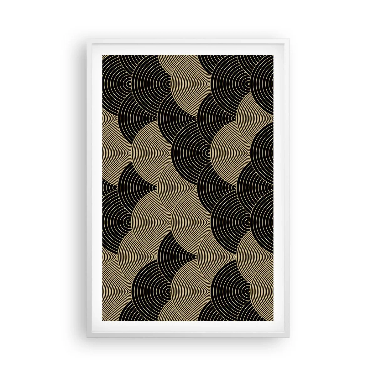 Pôster em moldura branca - Unidade na multiplicidade - 61x91 cm