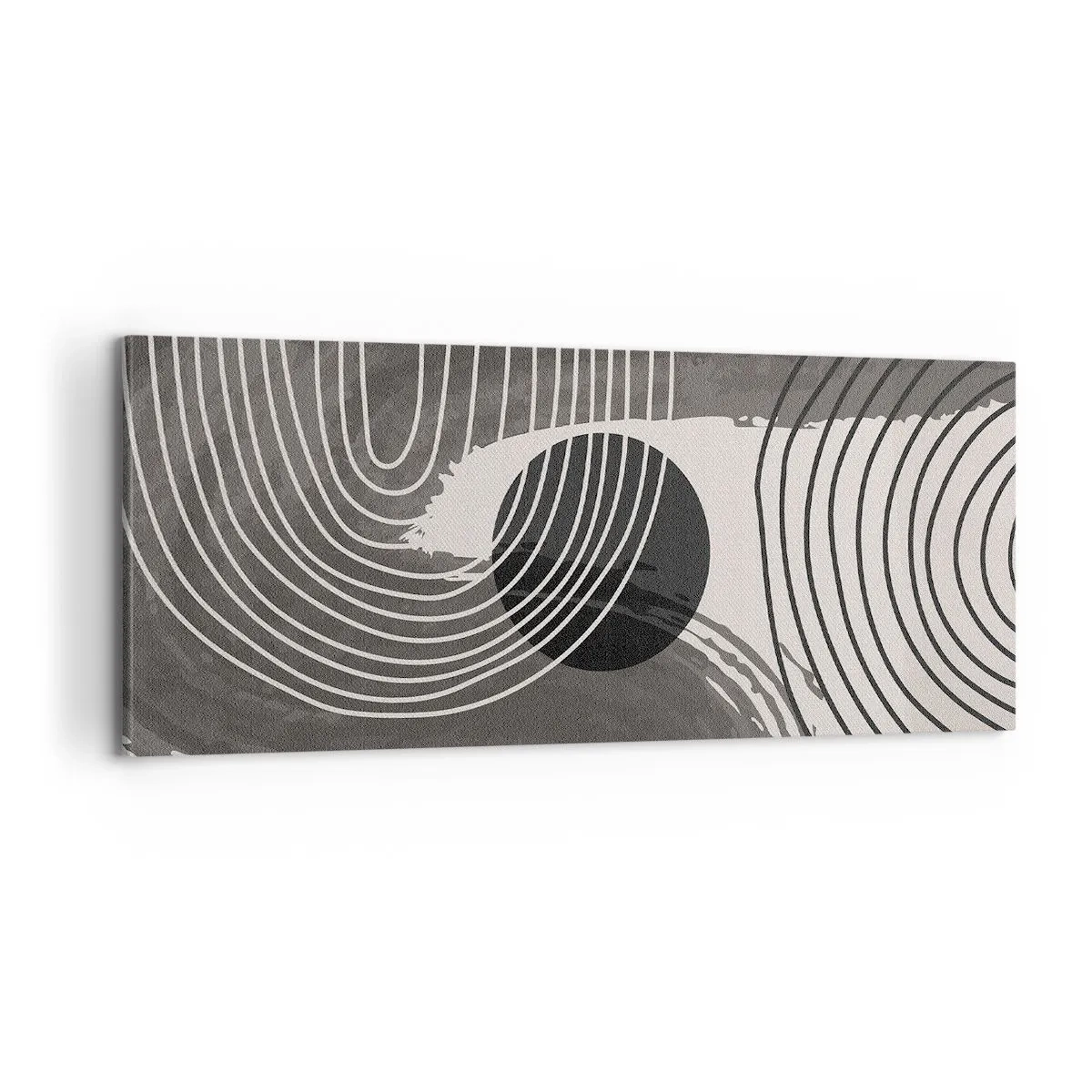 Quadro em tela - O oval vence - 100x40 cm