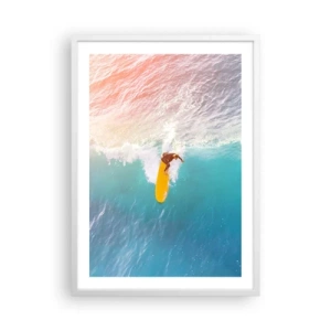 Pôster em moldura branca - Cavaleiro oceânico - 50x70 cm