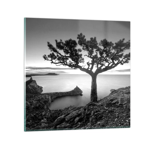 Quadro em vidro - Paz até ao horizonte - 40x40 cm