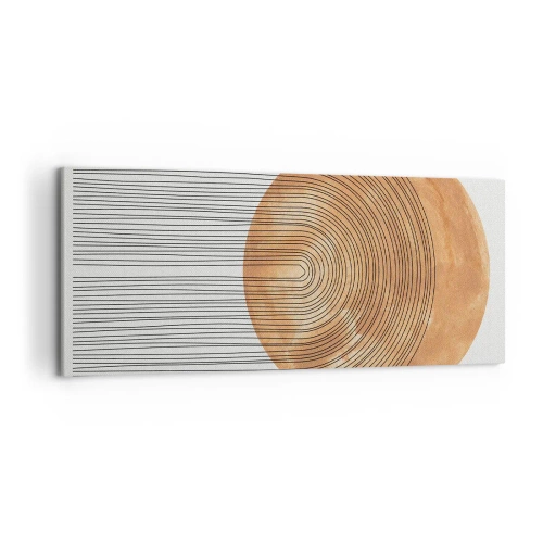 Quadro em tela - Composição solar - 120x50 cm